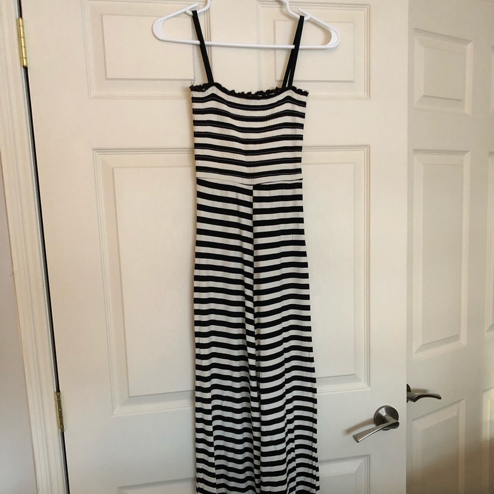 Topshop stripped jumpsuit